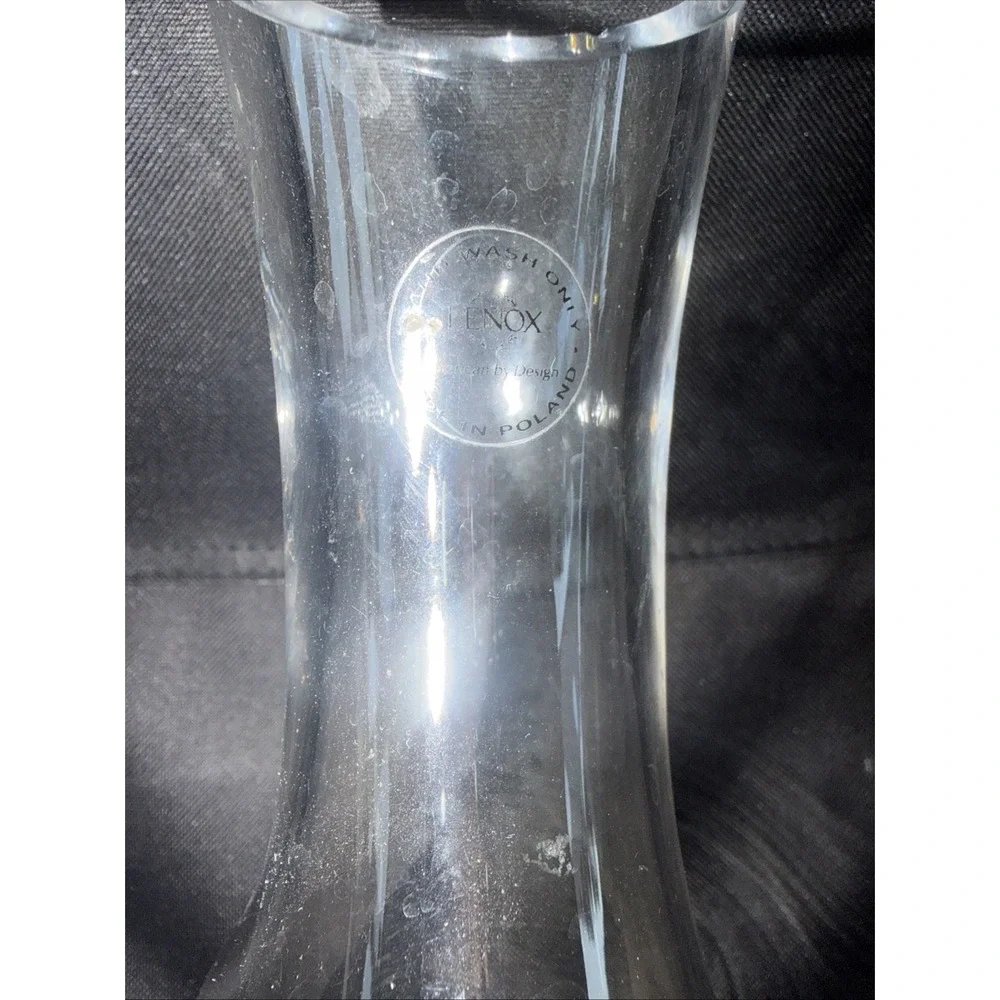Lenox Tuscany Collection Classics Crystal 48 oz Pierced Tilted Wine Decanter